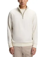 ボス メンズ アウター パーカー・スウェット レギュラーフィット シャツ BOSS HSidney Regular Fit Sweatshirt Open White ホワイトのサムネイル