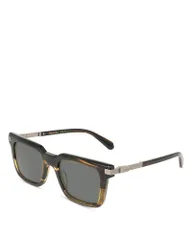 フェラガモ レディース アクセサリー サングラス・アイウェア FERRAGAMO Prisma Square Sunglasses 53mm Khaki Horn カーキのサムネイル