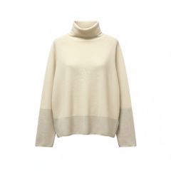 ☆ MUJILabo 自然のそのまんまの色 カシミヤタートルネックセーター S 