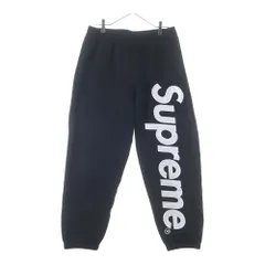 SUPREME (シュプリーム) 25AW Satin Applique Sweatpants サテンロゴスウェットパンツ ブラックのサムネイル