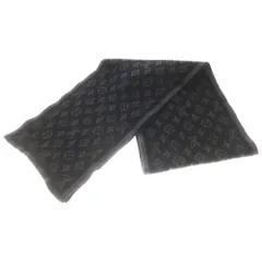 LOUIS VUITTON (ルイヴィトン) エシャルプ モノグラム/ストライプ ウールニットマフラー アクセサリー グレー M76819のサムネイル