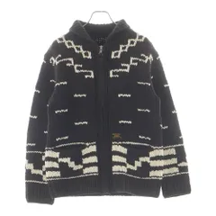 WTAPS (ダブルタップス) 14AW COWICHAN SWEATER 142MADT-KNM04 カウチン ウールジップアップニット セーター ブラウンのサムネイル