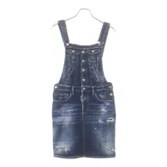 DSQUARED2 (ディースクエアード) 22SS オーバーオール デニムサロペット オールインワン インディゴ S75CV0533 レディースのサムネイル
