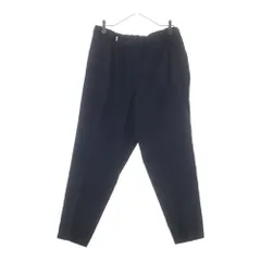 Graphpaper (グラフペーパー) 20SS SELVAGE WOOL COOK PANTS セルビッジ ウール クック ジップアップ センタープレス ワイドストレート パンツ ブラック GM201-40213Bのサムネイル