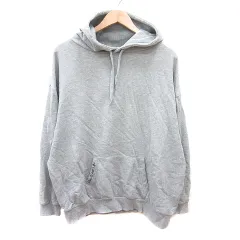 ロデオクラウンズ Rodeo Crowns パーカー スウェット プルオーバー プリント 長袖 エンボス加工 F グレー /MN