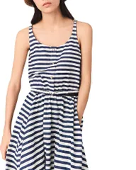 マージュ レディース トップス シャツ Maje Lalaistriped Top WhiteBlue ホワイトのサムネイル