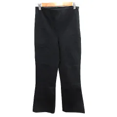 ザラ ZARA パンツ スラックス フレア イージー XS 黒 ブラック /AU