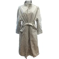 アングリッド UNGRID スタンドカラーコート ロング ウエストマーク M ベージュ /AU