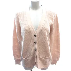 メルローズ MELROSE CLAIRE ニット カーディガン ナイロン アンゴラ混 長袖 ベージュ /AU