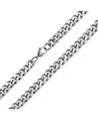 【送料無料】 ブリング レディース ネックレス・チョーカー・ペンダントトップ アクセサリー Heavy Duty Solid Curb Link Chain Necklace Stainless Steel 10MM Silver tone