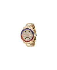 [Free Shipping] Invicta Men's Watch Accessory Mens 46636 Pro Diver Automatic 3 Hand Gold Pave Dial Watch Gold