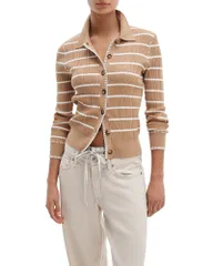 ラグアンドボーン レディース アウター カーディガン ポロシャツ rag bone Harper Polo Cardigan Camel キャメルのサムネイル