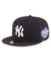 【送料無料】 ニューエラ メンズ 帽子 アクセサリー Mens Navy New York Yankees 1998 World Series Wool 59FIFTY Fitted Hat Navy