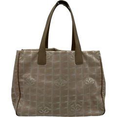 希少CHANEL シャネル ニュートラベルライン トート ピンクベージュ 