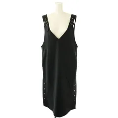 キャラオクルス CARA O CRUZ ベルテッドジャンパースカート ワンピース ロング ノースリーブ リネン混 9 紺 /NR ■OS