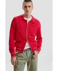 【送料無料】 デジグアル メンズ ニット・セーター アウター Mens Fine Sweater With Buttons Redのサムネイル