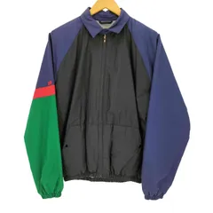 ポロバイラルフローレン Polo by RALPH LAUREN 90s ポニー無 裏地フリース カラー切替 スイングトップ メンズ import：S 