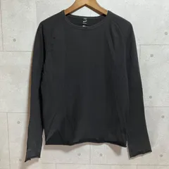 wjk カットソー ロングスリーブ Tシャツ ロンT 長袖 トップス M 無地 シンプル ブラック 黒 メンズ SU-6-4のサムネイル