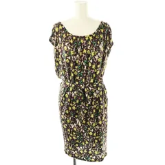 ポールスミス ブラック レーベル Paul Smith BLACK LABEL 総柄 ワンピース ひざ丈 フレンチスリーブ M マルチカラー /DF ■OS