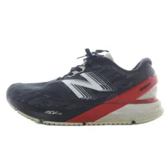 ニューバランス NEW BALANCE NBJ-1087889 WHANZUS3 スニーカー ロゴ 24cm 黒  グレー 赤
