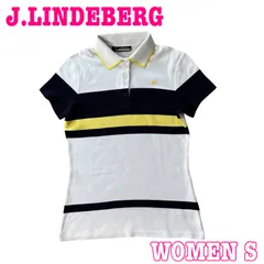 J.LINDEBERG ジェイリンドバーグ 半袖 ボーダー柄 コットン ストレッチ ポロシャツ S