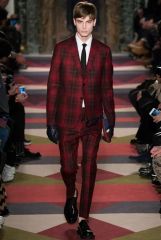 46 ヴァレンティノ CHECK Single ブレスト ウール ブレーザー