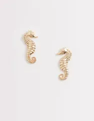 アクセサライズ レディース アクセサリー ピアス・イヤリング Accessorize seahorse stud earrings tone GOLD ゴールドのサムネイル