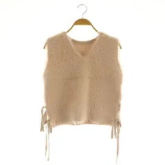 アプワイザーリッシェ Apuweiser-riche 24AW 2WAYサイドリボンふわもこニット ニットベスト 2 ピンク /MY ■OS ■SH