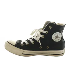コンバース CONVERSE ALL STAR ハイカットジップスニーカー シューズ US3.5 22.5cm 黒 ブラック /AQ ■OS