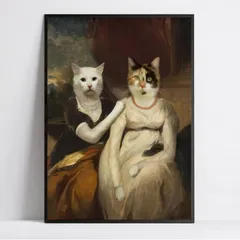 猫ポスター　ヴィンテージ　アート　モダン　レトロ　レストラン　ネコ　カフェ　レトロ　シンプル　新生活　部屋　リビング　トイレ　玄関　キッチン　ギフト