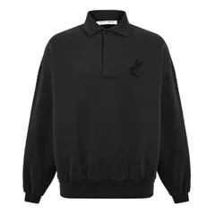 フィアオブゴッド メンズ トップス ポロシャツ Fear Of God Essentials FGE Script Polo Sn62 Vintage Black ブラックのサムネイル