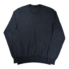 "LOUIS VUITTON" Damier Pattern Silk L/S Sweaterのサムネイル