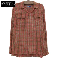 POLO RALPH LAUREN ポロ ラルフローレン チェック柄 90s 長袖シャツ トップス メンズ レッド L L
