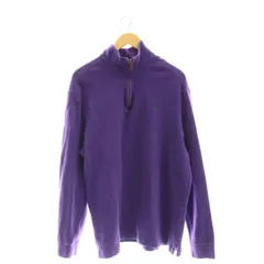 ポロ ラルフローレン POLO RALPH LAUREN ハーフジッププルオーバー ニット セーター 長袖 XL 紫 パープル /AT ■OS