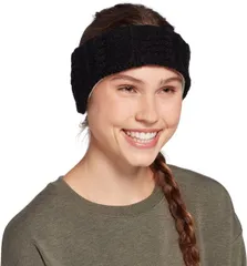 ノースイースト レディース アクセサリー 帽子 ニット Northeast Outfitters Womens Cozy Cabin Cable Knit Headband Black ブラック