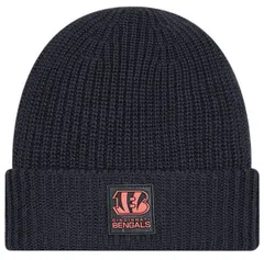 ニューエラ メンズ アクセサリー 帽子 ニット New Eradult Cincinnati Bengals Charcoal Sideline Cuffed Knit Beanie NoColor チャコール