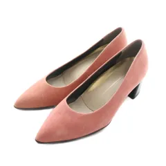 フィットフィット fitfit パンプス スエードレザー 24.0cm ピンク チャンキーヒール /AQ ■OS