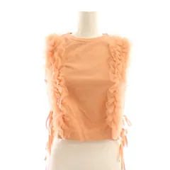 スナイデル SNIDEL 24AW ノースリチュールカットTOPS トップス フリル F ピンク /HK ■OS