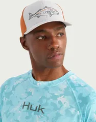 フック メンズ アクセサリー 帽子 HukC Fish Line 110 Trucker Hat Seagull