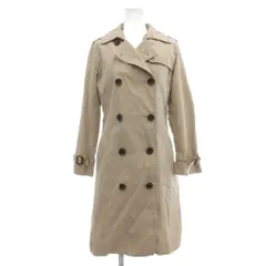 ナチュラルビューティーベーシック NATURAL BEAUTY BASIC トレンチコート M ベージュ 長袖 ダブルブレスト テーラードカラー /SX ■GY58