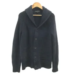 バナナリパブリック BANANA REPUBLIC カーディガン ニット ウール M 紺 ネイビー ショールカラー 長袖 ボタン留め /GR ■ECB001のサムネイル