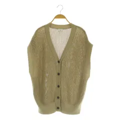 アーバンリサーチ ドアーズ URBAN RESEARCH DOORS 24SS リネンライクVネックニットベスト オーバーサイズ M ベージュ /MY ■OS