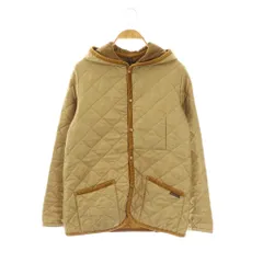 ラベンハム LAVENHAM フードキルティングジャケット 36 ベージュ /DO ■OS