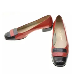 【SalvatoreFerragamo】2トーンエナメルパンプス