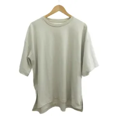 チャオパニック ティピー CIAOPANIC TYPY Tシャツ カットソー オーバーサイズ L ベージュ ラウンドネック 半袖 サイドスリット /MD ■ECD001