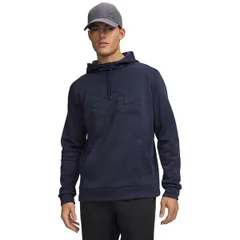 アンダーアーマー メンズ アウター パーカー・スウェット フリース Under Armour Mens Armour Fleece Twist Embossed Hoodie Midnight Navy ネイビー