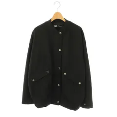 ザラ ZARA ジップアップブルゾン XS ブラック /DO ■OS