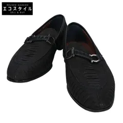 Salvatore Ferragamo サルヴァトーレフェラガモ 【美品】UG98726 パイソンスエード ガンチーニ ホースビット ローファー 9EE