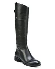 サムエデルマン レディース シューズ ブーツ・レインブーツ レザー ヒール Sam Edelman Womens Wide Calf Penny Round Toe Leather LowHeel Riding Boots Black ブラック