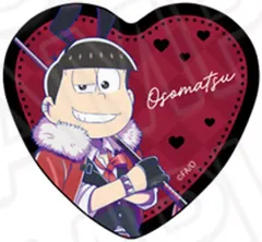 【中古】バッジ・ビンズ おそ松 「おそ松さん ハート型ホログラムカンバッジ バニーボーイ ver.」